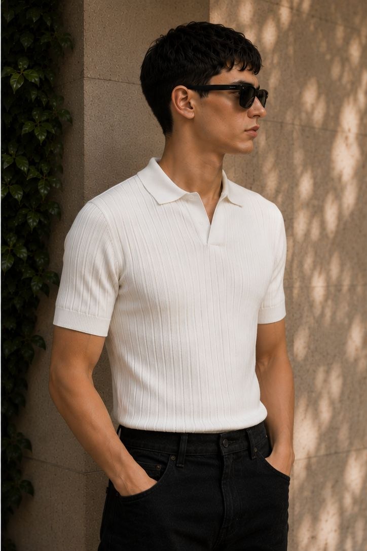 Fashion Polo — первый кадр серии с белым поло