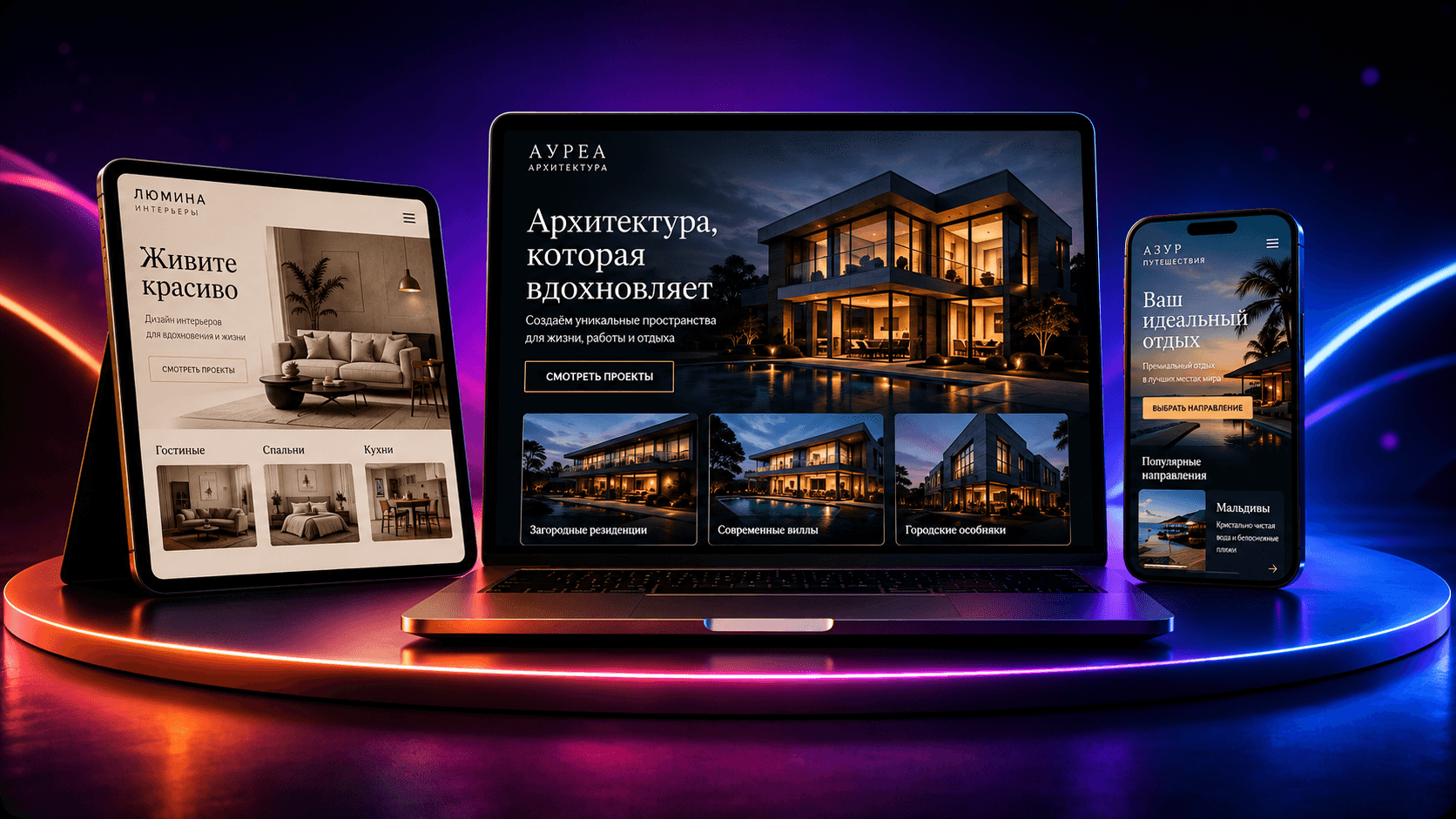 Сайты, лендинги и digital-интерфейсы