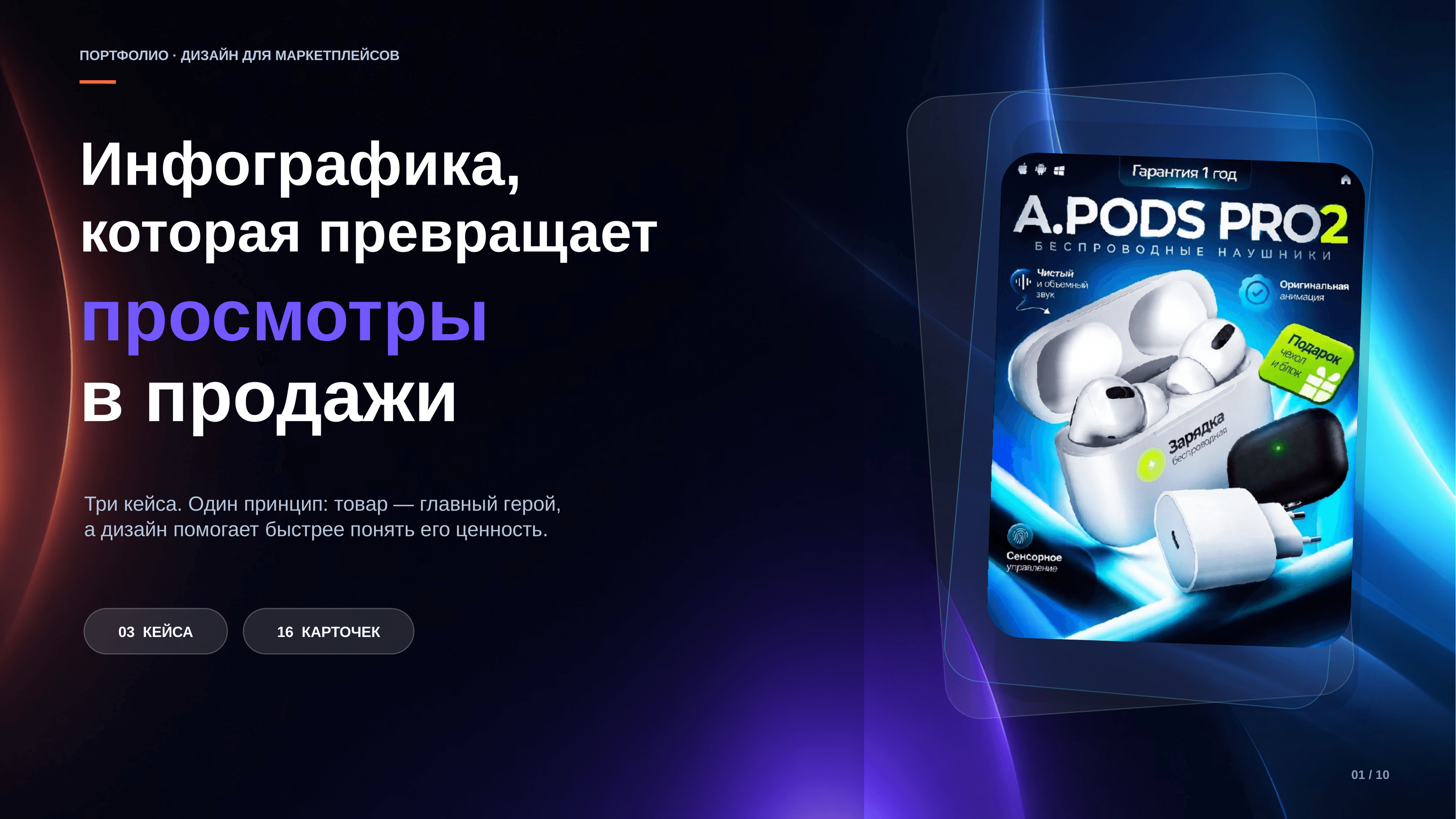 Слайд 1 презентации по дизайну для маркетплейсов