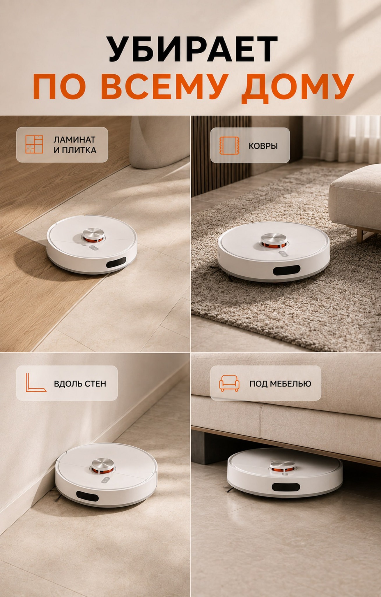 Инфографика Xiaomi Robot Vacuum S40 с ключевыми характеристиками